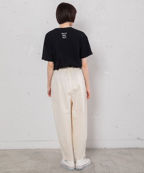 POU DOU DOU（プードゥドゥ）の「2タックカーブパンツ（その他パンツ・レディース・ブラック/キナリ/インディゴブルー・M）」の14枚目の写真