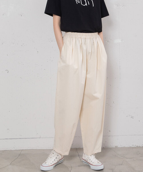 POU DOU DOU（プードゥドゥ）の「2タックカーブパンツ（その他パンツ・レディース・ブラック/キナリ/インディゴブルー・M）」の16枚目の写真