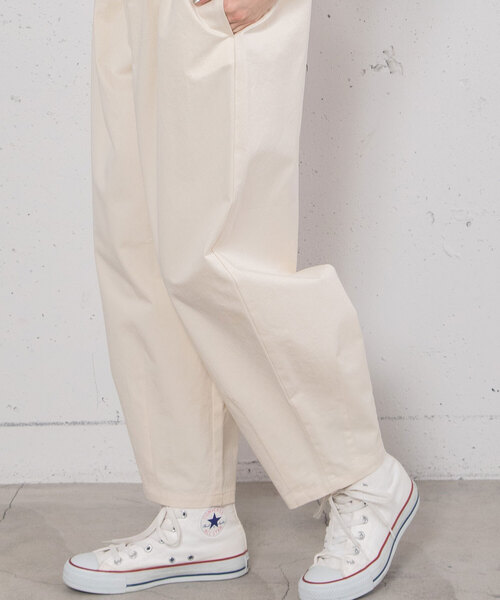 POU DOU DOU（プードゥドゥ）の「2タックカーブパンツ（その他パンツ・レディース・ブラック/キナリ/インディゴブルー・M）」の20枚目の写真