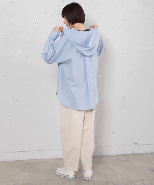 POU DOU DOU（プードゥドゥ）の「2タックカーブパンツ（その他パンツ・レディース・ブラック/キナリ/インディゴブルー・M）」の6枚目の写真