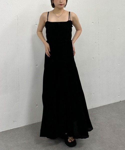 archives(アルシーヴ)の「ビスチェシャーリングコットンキャミワンピース(ワンピース・レディース・ブラック/オフホワイト/ブルー・MEDIUM)」の13枚目の写真