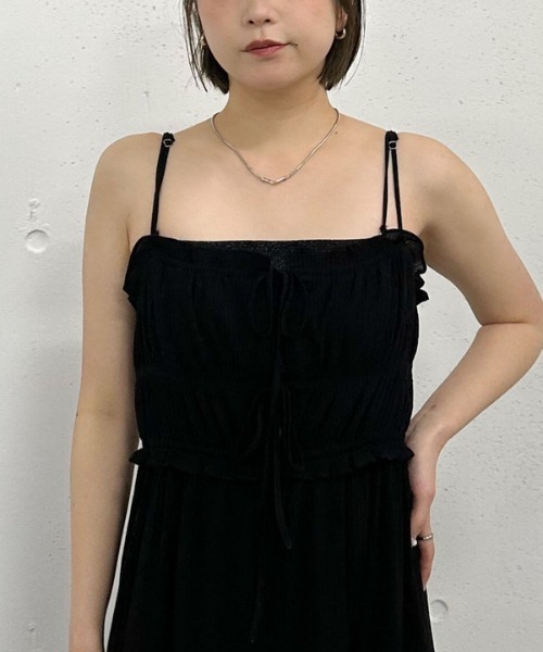 archives(アルシーヴ)の「ビスチェシャーリングコットンキャミワンピース(ワンピース・レディース・ブラック/オフホワイト/ブルー・MEDIUM)」の18枚目の写真