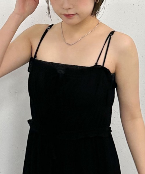 archives(アルシーヴ)の「ビスチェシャーリングコットンキャミワンピース(ワンピース・レディース・ブラック/オフホワイト/ブルー・MEDIUM)」の19枚目の写真