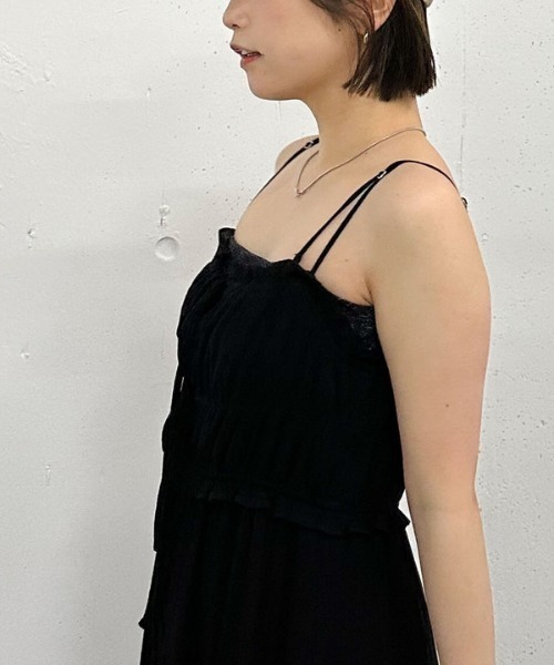 archives(アルシーヴ)の「ビスチェシャーリングコットンキャミワンピース(ワンピース・レディース・ブラック/オフホワイト/ブルー・MEDIUM)」の20枚目の写真