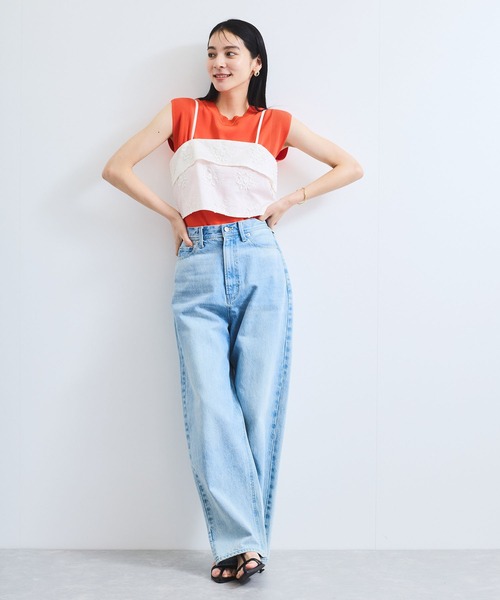 VIS（ビス）の「立体フラワービスチェ（キャミソール・レディース・ホワイト/ブラック・FREE）」の22枚目の写真