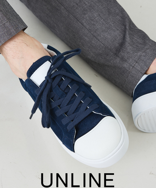 セール】レザースエードスニーカー（スニーカー）｜alfredoBANNISTER