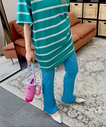 hyu,il（ヒュイル）の「サイドポケットセミフレアリブパンツ（その他パンツ）」