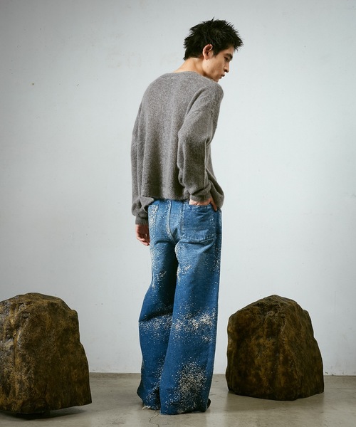 Dulcamara（ドゥルカマラ）の「モヘアショートニットPO（ニット/セーター・メンズ・ライラック/グレー/ダークグリーン・0/1）」の12枚目の写真