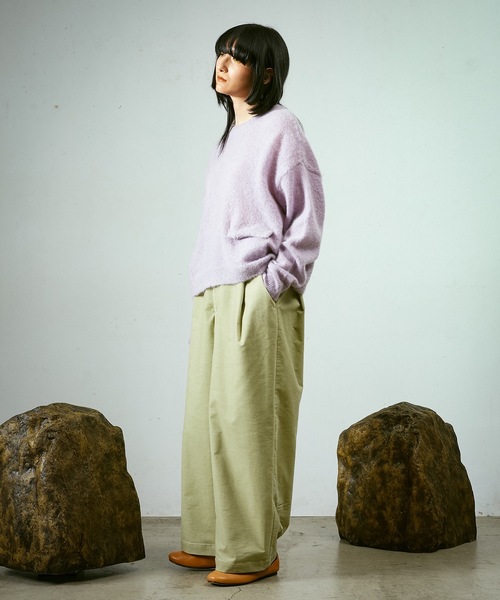 Dulcamara（ドゥルカマラ）の「モヘアショートニットPO（ニット/セーター・メンズ・ライラック/グレー/ダークグリーン・0/1）」の14枚目の写真