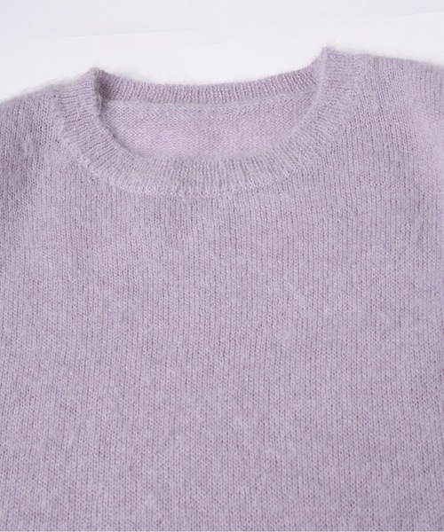 Dulcamara（ドゥルカマラ）の「モヘアショートニットPO（ニット/セーター・メンズ・ライラック/グレー/ダークグリーン・0/1）」の6枚目の写真