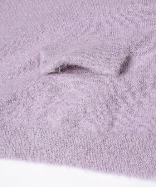Dulcamara（ドゥルカマラ）の「モヘアショートニットPO（ニット/セーター・メンズ・ライラック/グレー/ダークグリーン・0/1）」の7枚目の写真