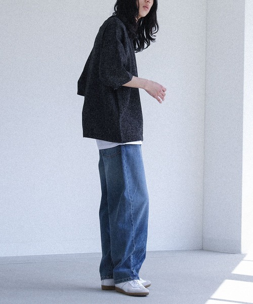 MDR(エムディアール)の「『カットツイード オーバーシルエット 半袖Tシャツ』(Tシャツ/カットソー・メンズ・杢グレー/ブラック・L/M)」の21枚目の写真