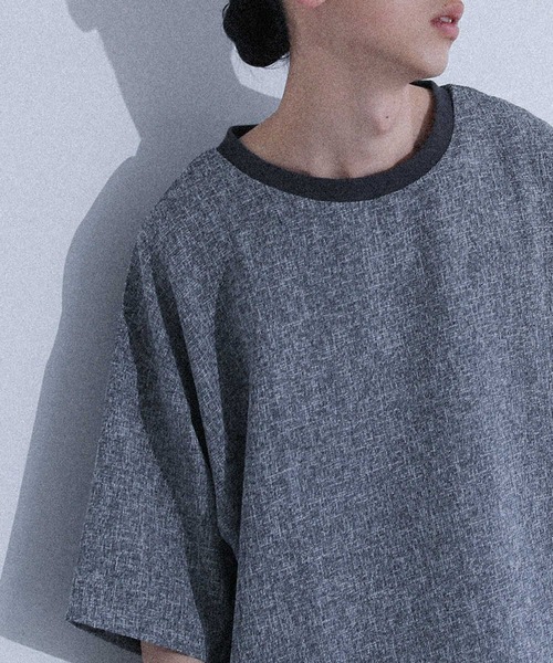 MDR(エムディアール)の「『カットツイード オーバーシルエット 半袖Tシャツ』(Tシャツ/カットソー・メンズ・杢グレー/ブラック・L/M)」の19枚目の写真