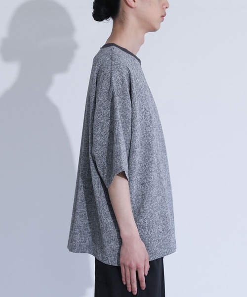 MDR(エムディアール)の「『カットツイード オーバーシルエット 半袖Tシャツ』(Tシャツ/カットソー・メンズ・杢グレー/ブラック・L/M)」の16枚目の写真