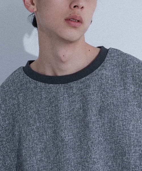 MDR(エムディアール)の「『カットツイード オーバーシルエット 半袖Tシャツ』(Tシャツ/カットソー・メンズ・杢グレー/ブラック・L/M)」の18枚目の写真