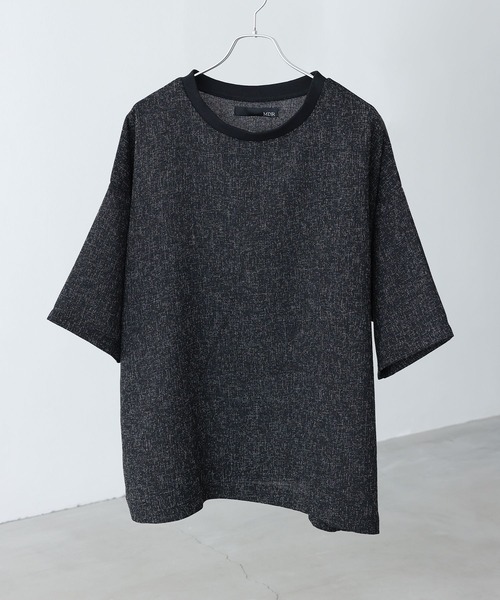 MDR(エムディアール)の「『カットツイード オーバーシルエット 半袖Tシャツ』(Tシャツ/カットソー・メンズ・杢グレー/ブラック・L/M)」の13枚目の写真