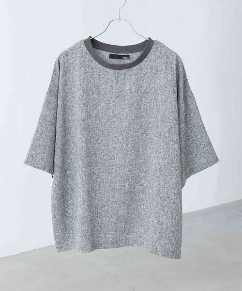 MDR(エムディアール)の「『カットツイード オーバーシルエット 半袖Tシャツ』(Tシャツ/カットソー・メンズ・杢グレー/ブラック・L/M)」の7枚目の写真