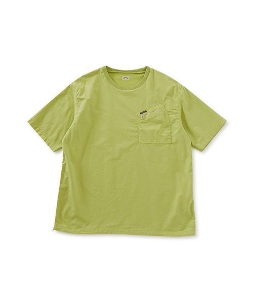 HOLLYWOOD RANCH MARKET(ハリウッドランチマーケット)の「フィールソーグッド プルオーバー Tシャツ(Tシャツ/カットソー・メンズ・ブルー/ブラック/オリーブ/ホワイト/ピンク/ライトグリーン/ベージュ/ネイビー・MEDIUM/SMALL/LARGE/X-LARGE)」の5枚目の写真