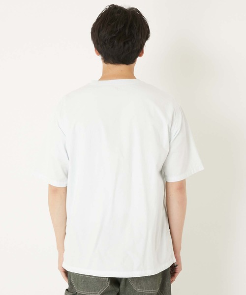 HOLLYWOOD RANCH MARKET(ハリウッドランチマーケット)の「フィールソーグッド プルオーバー Tシャツ(Tシャツ/カットソー・メンズ・ブルー/ブラック/オリーブ/ホワイト/ピンク/ライトグリーン/ベージュ/ネイビー・MEDIUM/SMALL/LARGE/X-LARGE)」の12枚目の写真