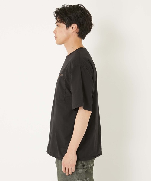 HOLLYWOOD RANCH MARKET(ハリウッドランチマーケット)の「フィールソーグッド プルオーバー Tシャツ(Tシャツ/カットソー・メンズ・ブルー/ブラック/オリーブ/ホワイト/ピンク/ライトグリーン/ベージュ/ネイビー・MEDIUM/SMALL/LARGE/X-LARGE)」の17枚目の写真