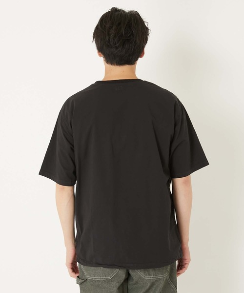 HOLLYWOOD RANCH MARKET(ハリウッドランチマーケット)の「フィールソーグッド プルオーバー Tシャツ(Tシャツ/カットソー・メンズ・ブルー/ブラック/オリーブ/ホワイト/ピンク/ライトグリーン/ベージュ/ネイビー・MEDIUM/SMALL/LARGE/X-LARGE)」の18枚目の写真