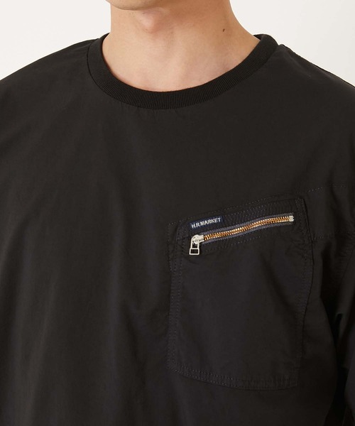 HOLLYWOOD RANCH MARKET(ハリウッドランチマーケット)の「フィールソーグッド プルオーバー Tシャツ(Tシャツ/カットソー・メンズ・ブルー/ブラック/オリーブ/ホワイト/ピンク/ライトグリーン/ベージュ/ネイビー・MEDIUM/SMALL/LARGE/X-LARGE)」の19枚目の写真