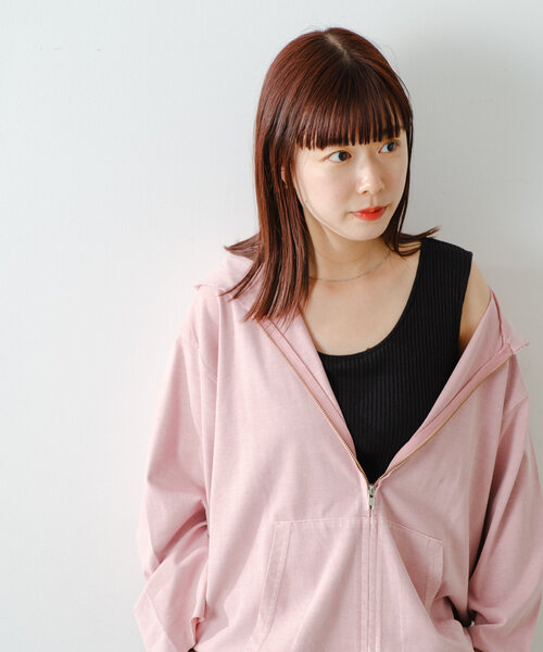 ステッチ使いがおしゃれな\tHermes\t Piqures cinetiques パーカー セール】【UNISEX/SETUP対応】ピグメントダイカットソージップ