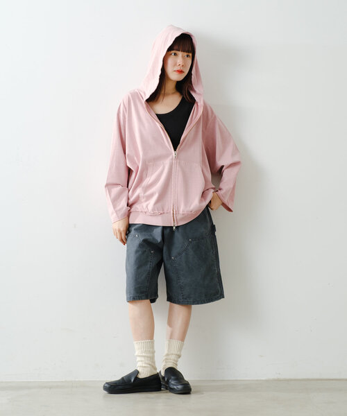 セール】【UNISEX/SETUP対応】ピグメントダイカットソージップ