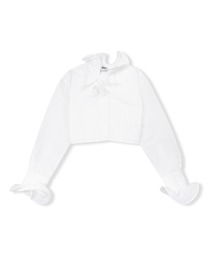 MSGM フリルプルオーバー　トップス 美品】MSGM☆フリルプルオーバー トップス ホワイト サイズ38