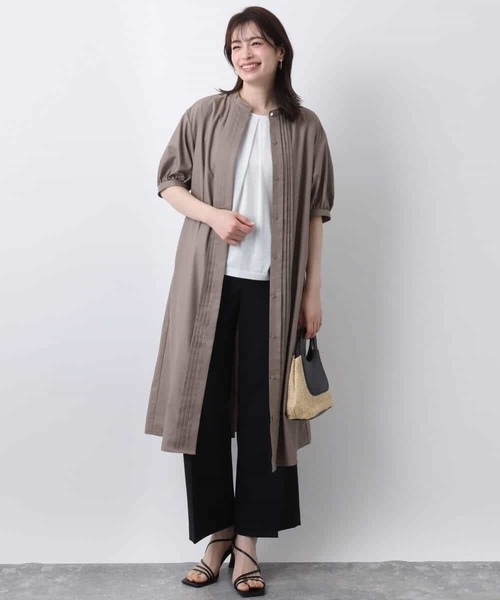 OFUON le MK（オフオンルエムケー）の「コットン天竺カットソー/洗える/WEB限定サイズあり（Tシャツ/カットソー・レディース・ネイビー/ホワイト/ピンク・36/38）」の11枚目の写真