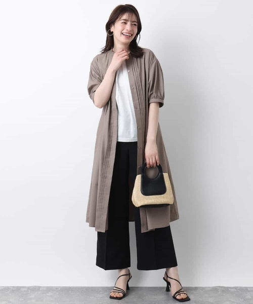 OFUON le MK（オフオンルエムケー）の「コットン天竺カットソー/洗える/WEB限定サイズあり（Tシャツ/カットソー・レディース・ネイビー/ホワイト/ピンク・36/38）」の12枚目の写真