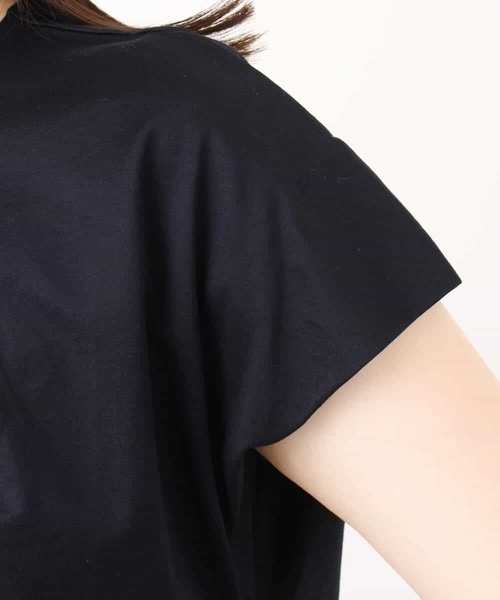 OFUON le MK(オフオンルエムケー)の「コットン天竺カットソー/洗える/WEB限定サイズあり(Tシャツ/カットソー・レディース・ネイビー/ホワイト/ピンク・36/38)」の11枚目の写真