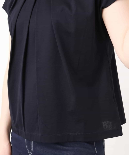 OFUON le MK(オフオンルエムケー)の「コットン天竺カットソー/洗える/WEB限定サイズあり(Tシャツ/カットソー・レディース・ネイビー/ホワイト/ピンク・36/38)」の12枚目の写真