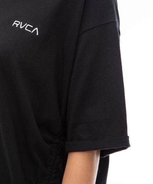 RVCA（ルーカ）の「【RVCA/ルーカ】24SS ROSE CT DRESS/ドローコード付きバックプリントワンピース（ワンピース・レディース・ブラック/ホワイト・MEDIUM/SMALL）」の3枚目の写真