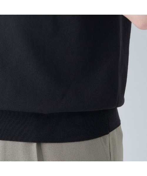 SUIT SELECT（スーツセレクト）の「【5分袖】洗えるレトロポロシャツ（ポロシャツ・メンズ・ネイビー/ブラック・SMALL/MEDIUM/LARGE/X-LARGE）」の10枚目の写真