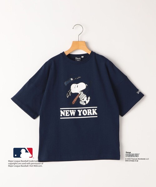 SHIPS（シップス）の「SHIPS KIDS:130～170cm / PEANUTS×MLB プリント Tシャツ（Tシャツ/カットソー・キッズ・オフホワイト/ブルー/ホワイト/ブラウン/ネイビー・X-LARGE/XX-LARGE/LARGE）」の4枚目の写真