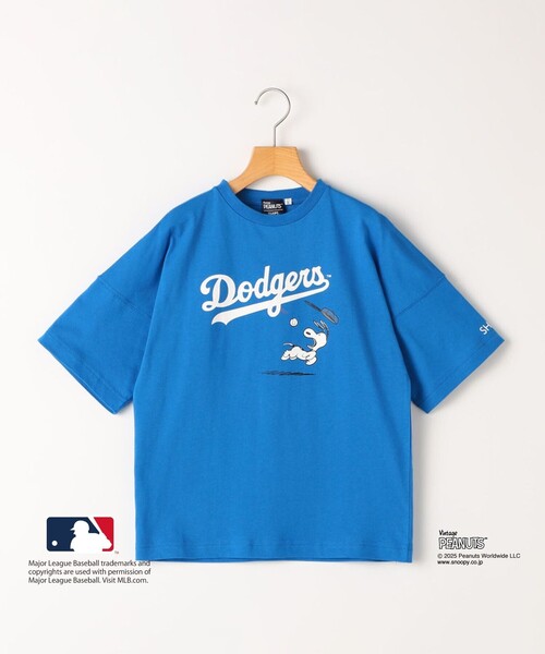 SHIPS（シップス）の「SHIPS KIDS:130～170cm / PEANUTS×MLB プリント Tシャツ（Tシャツ/カットソー・キッズ・オフホワイト/ブルー/ホワイト/ブラウン/ネイビー・X-LARGE/XX-LARGE/LARGE）」の5枚目の写真