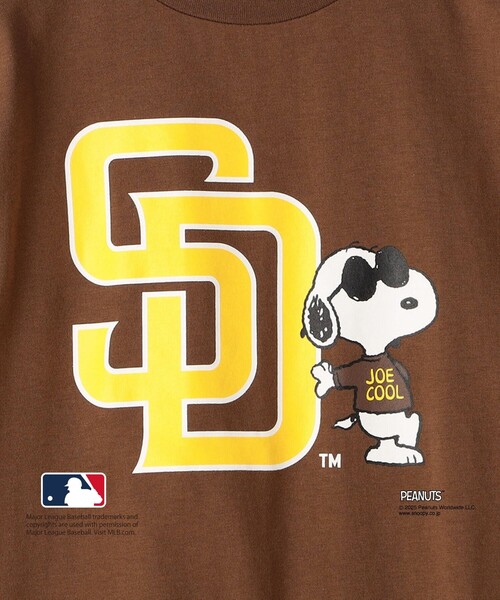 SHIPS: PEANUTS×MLB プリント Tシャツ SHIPS｜SHIPS: PEANUTS*MLB プリント Tシャツ | Rakuten Fashion