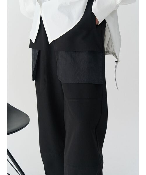 UN3D.（アンスリード）の「SHEER POCKET 2WAY COCOON PT / シアーポケット2WAYコクーンパンツ（その他パンツ・レディース・ブラック/グレー・38/36）」の16枚目の写真