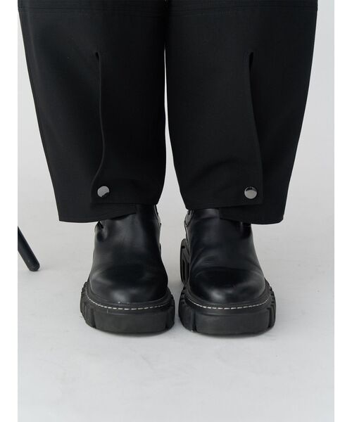 UN3D.（アンスリード）の「SHEER POCKET 2WAY COCOON PT / シアーポケット2WAYコクーンパンツ（その他パンツ・レディース・ブラック/グレー・38/36）」の15枚目の写真