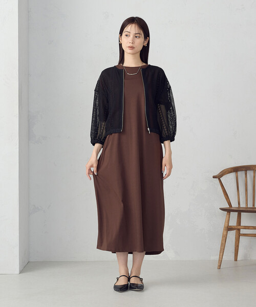 COMME CA ISM(コムサイズム)の「レース ブルゾン(ブルゾン・レディース・ホワイト/ブラック・MEDIUM/LARGE)」の14枚目の写真