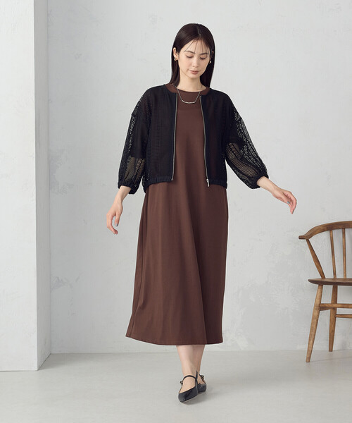 COMME CA ISM(コムサイズム)の「レース ブルゾン(ブルゾン・レディース・ホワイト/ブラック・MEDIUM/LARGE)」の15枚目の写真