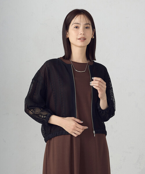 COMME CA ISM(コムサイズム)の「レース ブルゾン(ブルゾン・レディース・ホワイト/ブラック・MEDIUM/LARGE)」の20枚目の写真