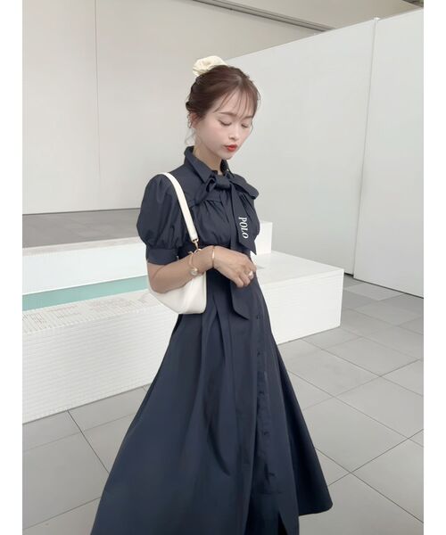 POLOBCSコラボ】コルセットスウィッチングシャツワンピース