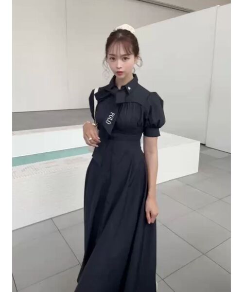 POLOBCSコラボ】コルセットスウィッチングシャツワンピース