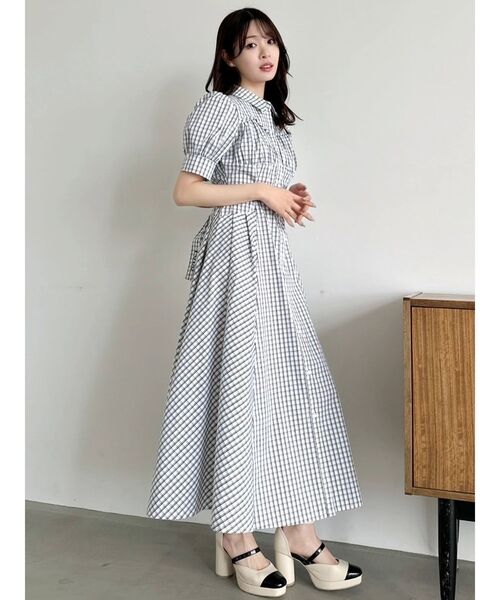 POLOBCSコラボ】コルセットスウィッチングシャツワンピース