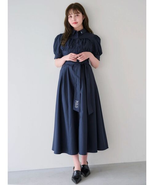POLOBCSコラボ】コルセットスウィッチングシャツワンピース