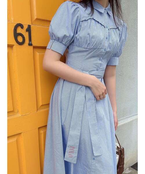 限定版 POLOBCSコラボ】コルセットスウィッチングシャツワンピース ワンピース