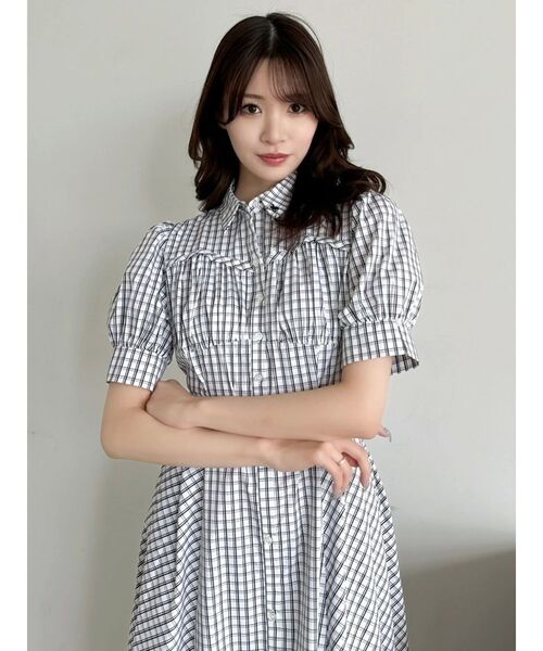 POLOBCSコラボ】コルセットスウィッチングシャツワンピース