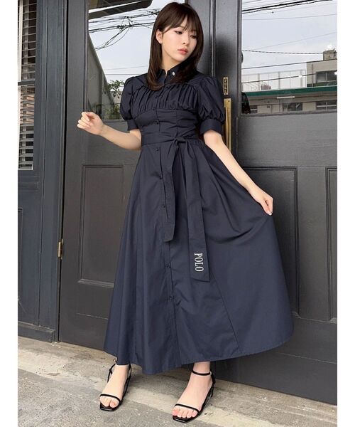 セール】【POLOBCSコラボ】コルセットスウィッチングシャツ